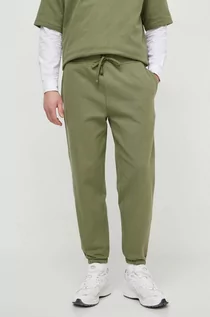 Spodnie męskie - Polo Ralph Lauren spodnie męskie kolor zielony z nadrukiem - grafika 1