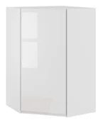 Meble kuchenne - Alba Szafka Wisząca Wysoka Narożna Lewa Gnwu-H92 Biały Połysk - miniaturka - grafika 1