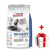 Żwirek dla kotów - SUPER BENEK Żwirek Shaggy - Żwirek dla kotów długowłosych  5L  + niespodzianka dla kota GRATIS! - miniaturka - grafika 1
