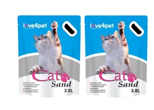 Żwirek Silikonowy CAT SAND 2x3,8l - Żwirek dla kotów - miniaturka - grafika 1