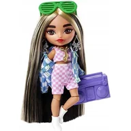 Lalki dla dziewczynek - Mattel Extra Mała lalka Lalka 2 - Kurtka w kratkę/Czarne włosy HGP64 HGP64 - miniaturka - grafika 1