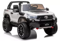 Pojazdy elektryczne dla dzieci - LEAN CARS Auto na Akumulator Toyota Hilux Biały 7643 - miniaturka - grafika 1