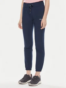 CMP Spodnie dresowe 3C83176 Granatowy Regular Fit - Spodnie sportowe damskie - miniaturka - grafika 1