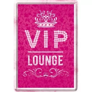 Art Nostalgic 10265 Uwaga VIP Pink Lounge, pocztówka blaszana, 10 x 14 cm 10265 - Dekoracje domu - miniaturka - grafika 1