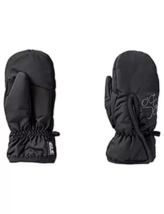 Jack Wolfskin Unisex dziecięce rękawiczki Easy Entry MitTEN K, czarne, 104 1900186 - Rękawiczki - miniaturka - grafika 1