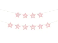 Baby shower i roczek - Baner Baby shower, 290x16.5 cm, jasny różowy - miniaturka - grafika 1