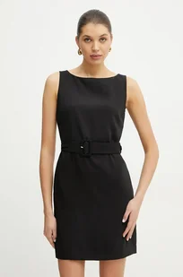Silvian Heach sukienka PLINA kolor czarny mini dopasowana GPP25395VE - Sukienki - miniaturka - grafika 1