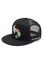 Czapki dla dzieci - Sprandi Czapka z daszkiem ACCCS-AW23-100WBPPG Czarny - miniaturka - grafika 1