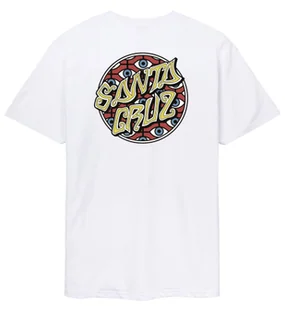t-shirt SANTA CRUZ Salba Eyes Dot T-Shirt White - Koszulki męskie - miniaturka - grafika 1