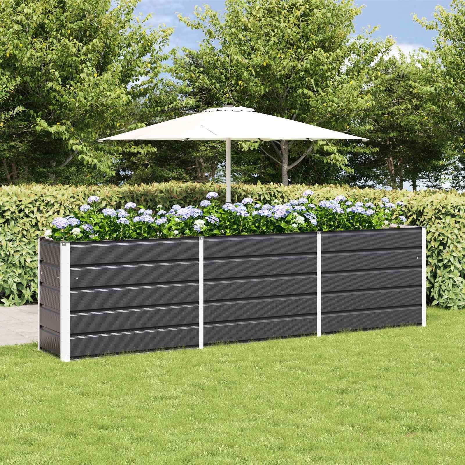 vidaXL Donica Antracyt 480 x 50 x 45 cm Stal Galwanizowana