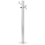 Inne akcesoria do nawadniania - vidaXL Kran ogrodowy na słupku, aluminium, 95 cm vidaXL - miniaturka - grafika 1