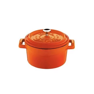 MINI GARNEK ŻELIWNY POMARAŃCZOWY 350ml 10 cm - Garnki - miniaturka - grafika 1