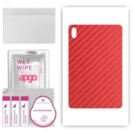 Akcesoria do tabletów i e-booków - folia naklejka skórka strukturalna na TYŁ do Huawei MatePad Air - Carbon Czerwony - apgo SKINS - miniaturka - grafika 1