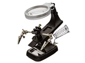 Akcesoria spawalnicze - Trzecia ręka, stacja, uchwyt do lutowania + Lupa Z Podświetleniem LED Czarna - miniaturka - grafika 1