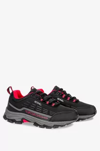 Czarne buty trekkingowe sznurowane unisex softshell Casu B2003-3 - Buty trekkingowe damskie - miniaturka - grafika 1