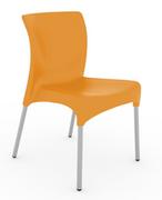 Fotele i krzesła biurowe - Resol Krzesło Moon pomarańczowy 72579 - miniaturka - grafika 1