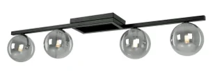 Sufitowa biała lampa z czarnym stelażem M2-B13 - Lampy sufitowe - miniaturka - grafika 1