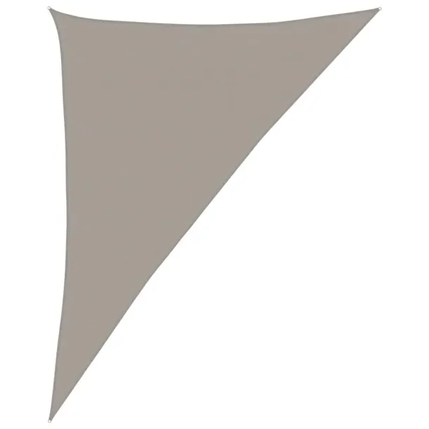 Żagiel przeciwsłoneczny, 160 g/m², jasnoszary, 4x5x6,8 m, HDPE