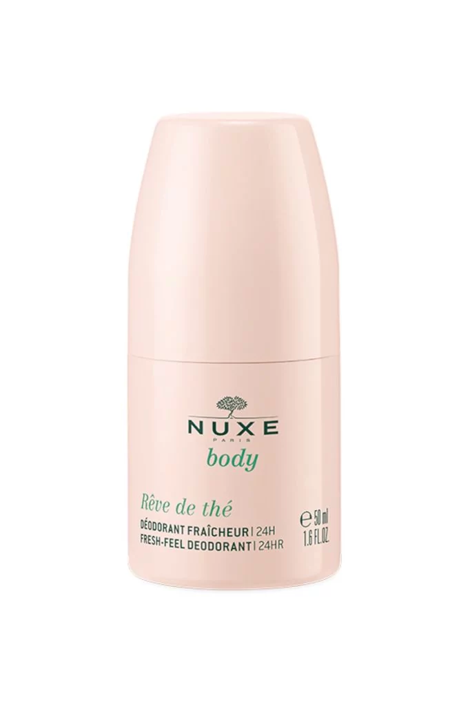 Nuxe Nuxe Body Reve de The dezodorant roll-on 24 godzinna świeżość 50 ml + Suchy olejek do pielęgnacji 10 ml 7083354