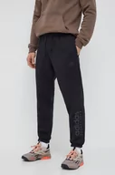 Spodnie męskie - adidas spodnie dresowe kolor czarny z nadrukiem - miniaturka - grafika 1