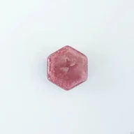 Klamki - Gałka meblowa Hexagon Szklana Zgaszony Różowy - miniaturka - grafika 1