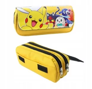 Piórnik POKEMON młodzieżowy Szkolny Przedszkolny dwukomorowy - Żółty 2 - Piórniki Piórnik POKEMON młodzieżowy Szkolny Przedszkolny dwukomorowy - Żółty 2 - Piórniki - miniaturka - grafika 1