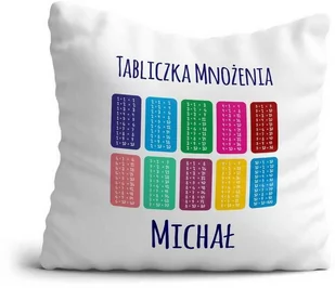 Poduszka TABLICZKA MNOŻENIA - Podaj Imię - Gadżety dla niej i dla niego - miniaturka - grafika 1