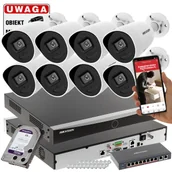 Zestawy do monitoringu - Zestaw kamer na parking Hikvision DS-2CD2086G2-IU/SL(2.8MM)(C) 8MPx Acusense Darkfighter Alarm - miniaturka - grafika 1