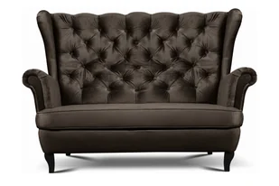 Pikowana sofa uszak brązowa BROMO - Sofy i kanapy - miniaturka - grafika 1