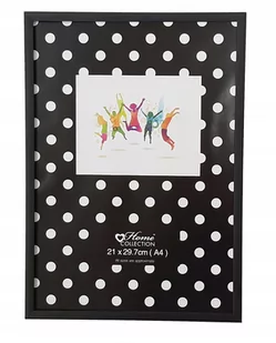 Ramka aluminium A4 21 x 29,7 cm CZARNA - Ramki na zdjęcia - miniaturka - grafika 1