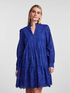 YAS Sukienka codzienna 26027162 Niebieski Regular Fit - Sukienki - miniaturka - grafika 1