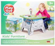 Krzesełka i taborety dla dzieci - Kreatywne Mebelki dla dzieci stoli i 2 krzesła Play Tive - miniaturka - grafika 1