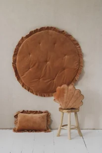 Mata soft welwet z falbanką "Karmel" - Maty edukacyjne - miniaturka - grafika 1