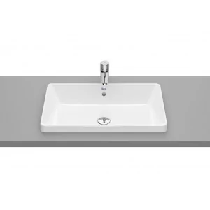 Roca A3270Y8S00 GAP Umywalka blatowa prostokątna 60x37 cm z przelewem Supraglaze - Umywalki - miniaturka - grafika 1