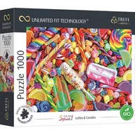 Puzzle - Trefl Prime - Puzzle UFT Color Splash: Lollies & Candies - 1000 Elementów, Najgrubsza Tektura, BIO, Kolorowe Słodycze, Lizaki, Cukierki, Lody, Tęczowe Puzzle, Rozrywka dla Dorosłych i Dzieci od 12 Lat 10701 - miniaturka - grafika 1