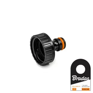 BRADAS Przyłącze na kran GW 1" ECO-PWB2197 Black Line - Inne akcesoria do nawadniania - miniaturka - grafika 1