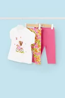 Dresy i komplety dla dziewczynek - Mayoral komplet bawełniany niemowlęcy kolor różowy - miniaturka - grafika 1
