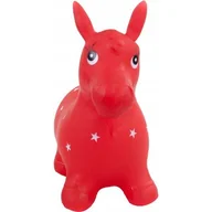 Skoczki dla dzieci - SUN BABY Konik czerwony w białe gwiazdki - miniaturka - grafika 1