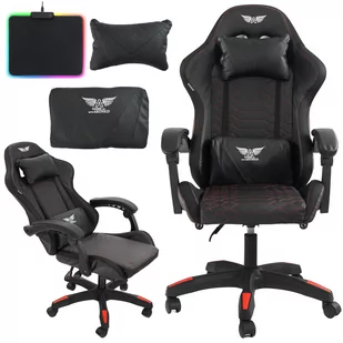 Fotel gamingowy Artnico Geso 1.0 czarno-czerwony - Fotele gamingowe - miniaturka - grafika 1