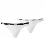 Majtki damskie - Puma Majtki Damskie Bikini 2 Sztuki Białe Rozmiar XS - miniaturka - grafika 1