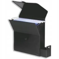 Pudła i kartony archiwizacyjne - Kartoteka rexel hot desker czarna na teczki biurowe - miniaturka - grafika 1