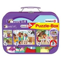 G3 Puzzle 2x60+2x100 W walizce Klub jeździecki - Puzzle - miniaturka - grafika 1