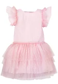 Sukienki i spódniczki dla dziewczynek - Sukienka ARMIDA z tiulem jasny róż - miniaturka - grafika 1