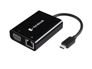 Nowy adapter Dynabook USB-C to VGA/LAN PS0133UA1PRP - Moduły wifi i przekaźniki sygnału - miniaturka - grafika 1