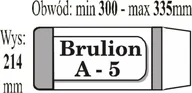 Szkolne artykuły papiernicze - IKS Okładki na brulion A5 - IKS1 paczka=50 szt. obwód: min 300 - max 335 mm - miniaturka - grafika 1