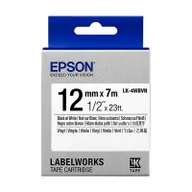 Etykiety do drukarek - Epson LK-4WBVN - label tape - 1 roll(s) - Roll (1.2 cm x 7 m) C53S654041 - miniaturka - grafika 1