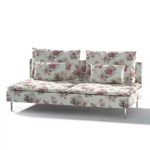 Dekoria pl pl Pokrowiec na moduł Söderhamn 3-osobowy różowo-beżowe róże na kremowym tle 186 x 99 x 83 cm Londres 1006-141-07 - Pokrowce na meble - miniaturka - grafika 1