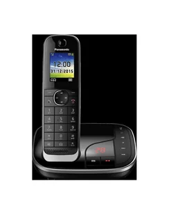 Panasonic KX-TGJ320 AB, analog telephone black - Telefony stacjonarne - miniaturka - grafika 1