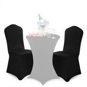 Pokrowce na meble - Zestaw 2 czarnych pokrowców na krzesła - miniaturka - grafika 1