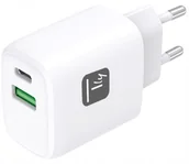 Ładowarki do telefonów - Techly Ładowarka sieciowa GaN USB-C 20W PD i USB-A 18W QC - miniaturka - grafika 1